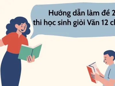 Hướng dẫn làm đề 2 thi học sinh giỏi Văn 12 chi tiết