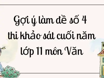 Gợi ý làm đề số 4 thi khảo sát cuối năm lớp 11 môn Văn
