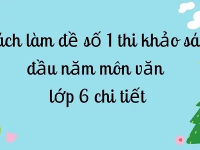 Cách làm đề số 1 thi khảo sát đầu năm môn văn lớp 6 chi tiết