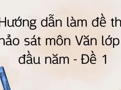 Hướng dẫn làm đề thi khảo sát môn Văn lớp 9 đầu năm - Đề 1