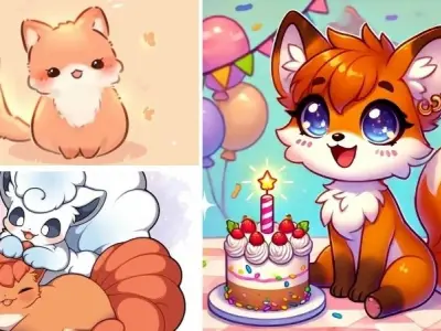 Tuyển chọn hình cáo chibi siêu dễ thương và ngộ nghĩnh