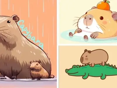 Loạt ảnh capybara chibi cute được yêu thích nhất hiện nay