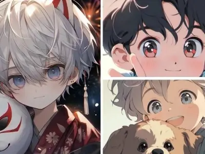 Chibi bé trai cực dễ thương với nhiều biểu cảm sinh động