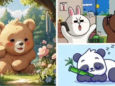 Loạt ảnh chibi gấu đáng yêu khiến bạn muốn tải ngay về
