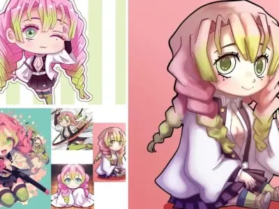 Cận cảnh nét dễ thương tuyệt đối của chibi Mitsuri