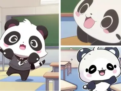 Những khoảnh khắc đáng yêu trong loạt ảnh chibi panda