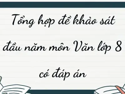 Tổng hợp đề khảo sát đầu năm môn Văn lớp 8 có đáp án