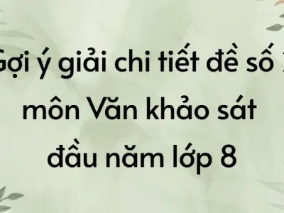 Gợi ý giải chi tiết đề số 2 môn Văn khảo sát đầu năm lớp 8