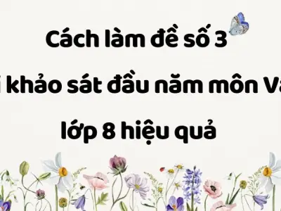 Cách làm đề số 3 thi khảo sát đầu năm môn Văn lớp 8 hiệu quả