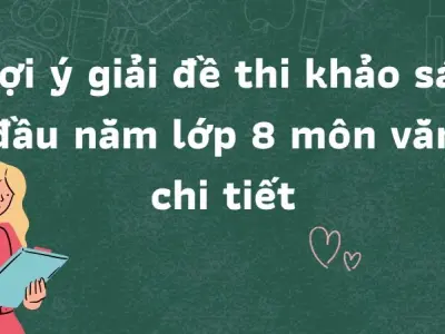 Gợi ý giải đề thi khảo sát đầu năm lớp 8 môn văn chi tiết