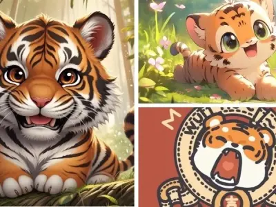 Bộ ảnh hổ chibi mang đến cảm hứng cho mọi lứa tuổi