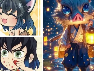 Bộ ảnh Inosuke chibi đáng yêu khiến fan mê mẩn không rời