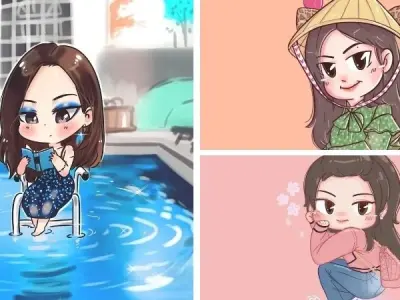 Jennie chibi phong cách đáng yêu và đầy biểu cảm cuốn hút