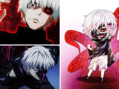 Bộ ảnh Ken Kaneki nổi bật với ánh mắt sắc lạnh và đầy u uất