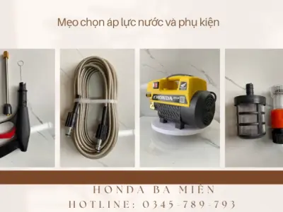 Hướng dẫn dùng máy rửa xe gia đình hiệu quả từ Honda Ba Miền