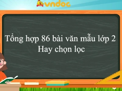 Các Bài Văn Mẫu Lớp 2: Cẩm Nang Hoàn Chỉnh Cho Học Sinh