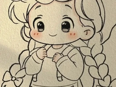 Hướng dẫn vẽ cô gái chibi siêu dễ thương và đơn giản