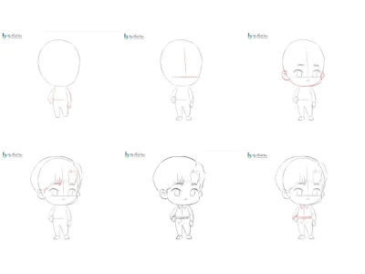 Hướng dẫn vẽ tóc chibi nam đẹp và ấn tượng