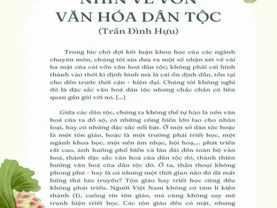 Nhìn về vốn văn hóa dân tộc bài soạn văn lớp 12