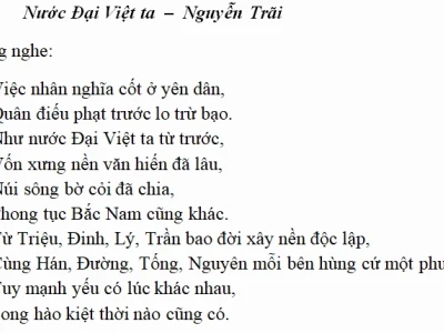 Nước Đại Việt ta: Tác giả, tác phẩm và ý nghĩa sâu sắc