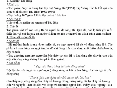 Phân tích bài thơ Người lái đò sông Đà của Nguyễn Tuân đầy đủ nhất