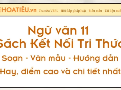 Soạn Văn 11 Kết Nối Tri Thức Với Cuộc Sống Trọn Vẹn