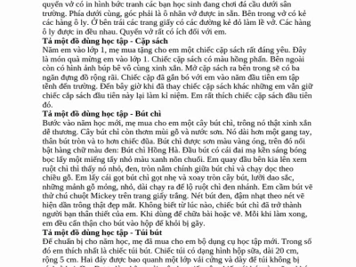 Tổng hợp những bài văn mẫu lớp 2 học kì 1 hay nhất 2026