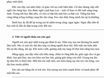 Tuyển tập những bài văn mẫu lớp 3 hay nhất cho học sinh