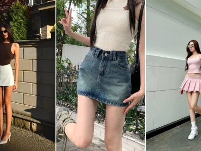 Nghệ thuật gái xinh khoe chân thon với váy chữ A đẳng cấp