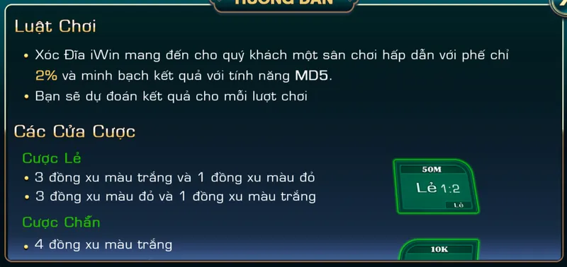 Cách chơi xóc đĩa tại iWin Club chi tiết nhất