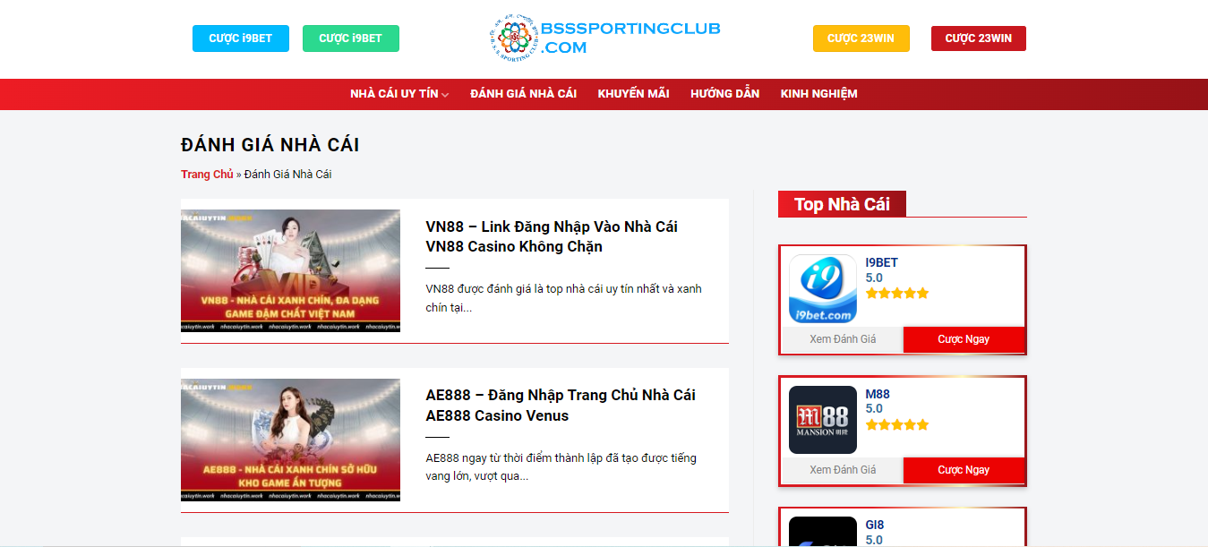 BSSSPORTINGCLUB.COM - Review Top Nhà Cái Uy Tín Hợp Pháp