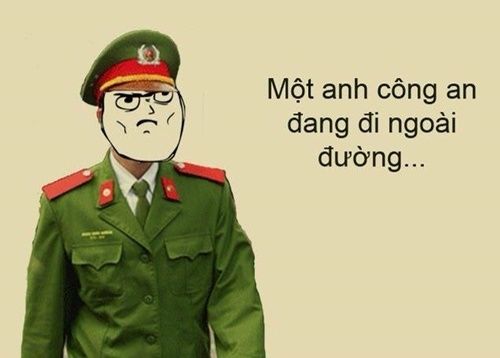 Meme công an sáng tạo mang lại tiếng cười cho mọi người