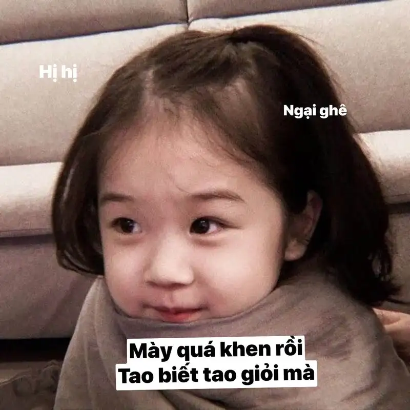 Meme cute có chữ dễ thương cho những ai yêu thích