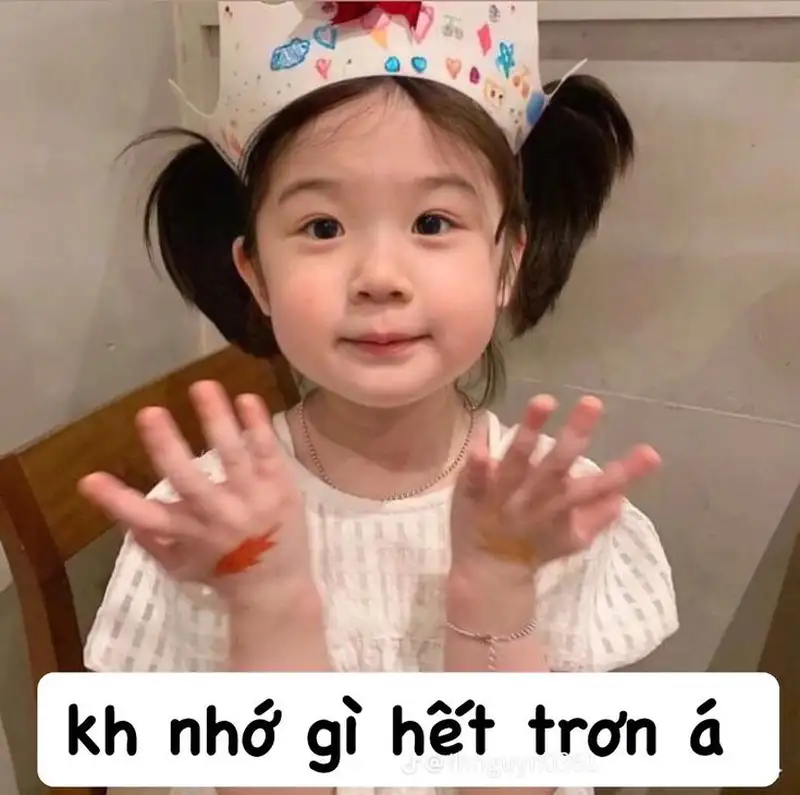 Meme em bé thả tim giúp bạn gửi gắm tình cảm