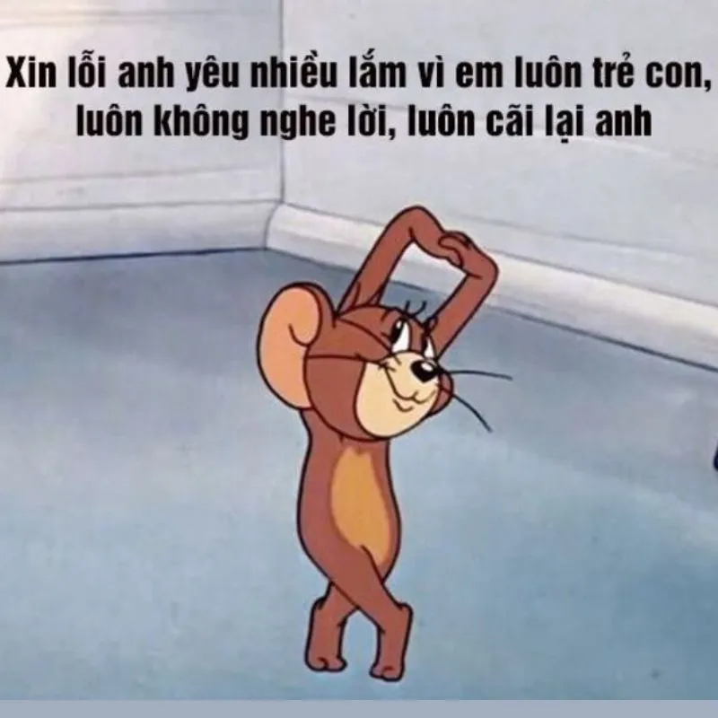 Meme con mèo xin lỗi là cách tuyệt vời để làm dịu mối quan hệ sau một cuộc cãi vã