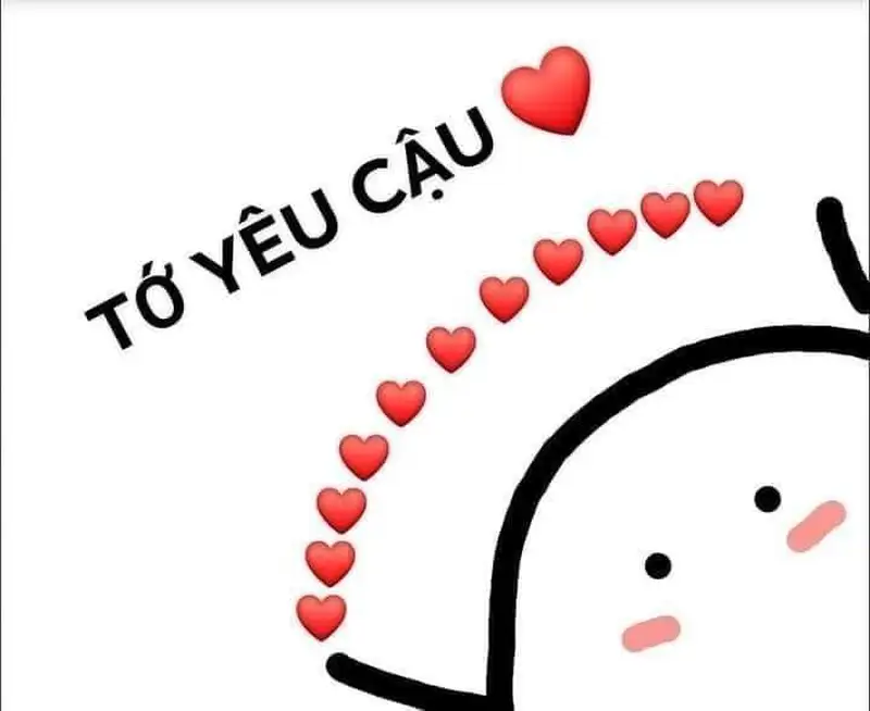 Ảnh meme I love you là cách thú vị để gửi gắm tình cảm