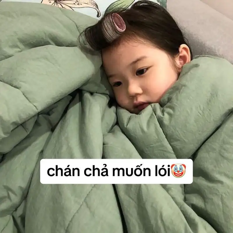 Meme em bé hàn quốc có chữ dễ thương cho những ai yêu thích