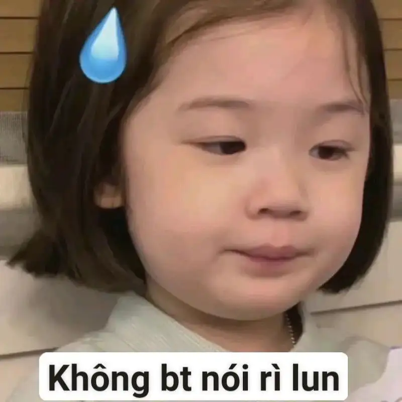 Ảnh meme em bé giúp bạn chia sẻ niềm vui