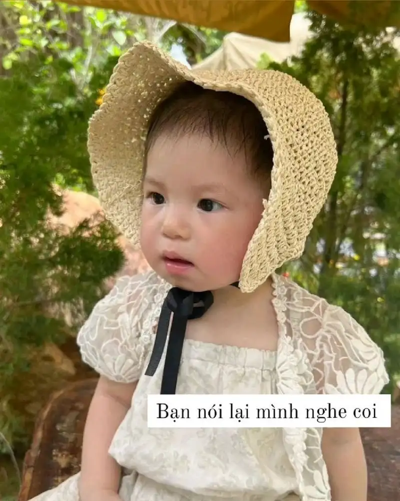 Em bé meme dễ thương cho những ai yêu thích sự ngọt ngào