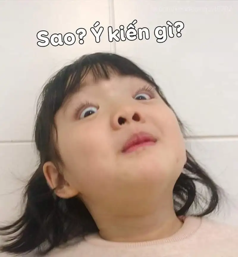 Ảnh em bé cute meme dễ thương cho những ai yêu thích