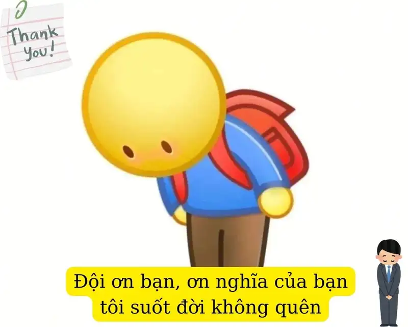 Lời cảm ơn meme dễ thương cho những ai yêu thích