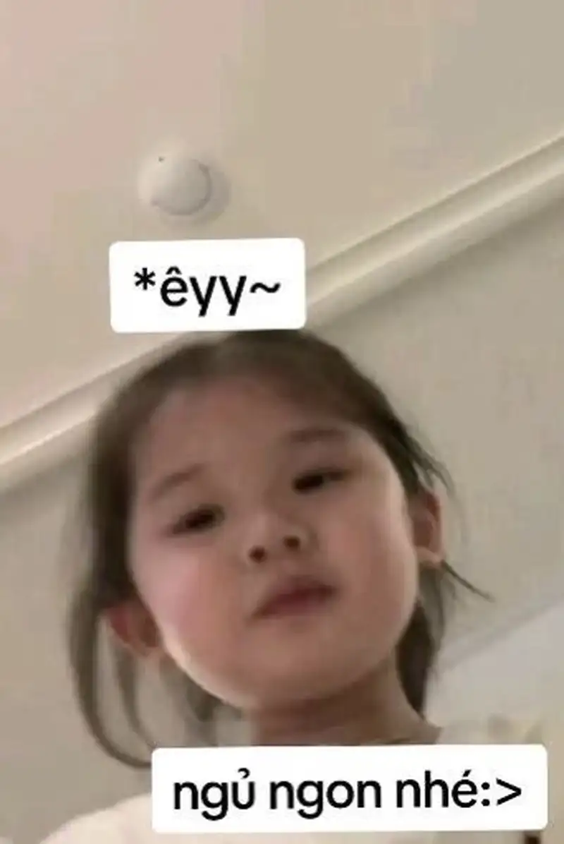 Meme đi ngủ cute khuyến khích bạn hãy nghỉ ngơi