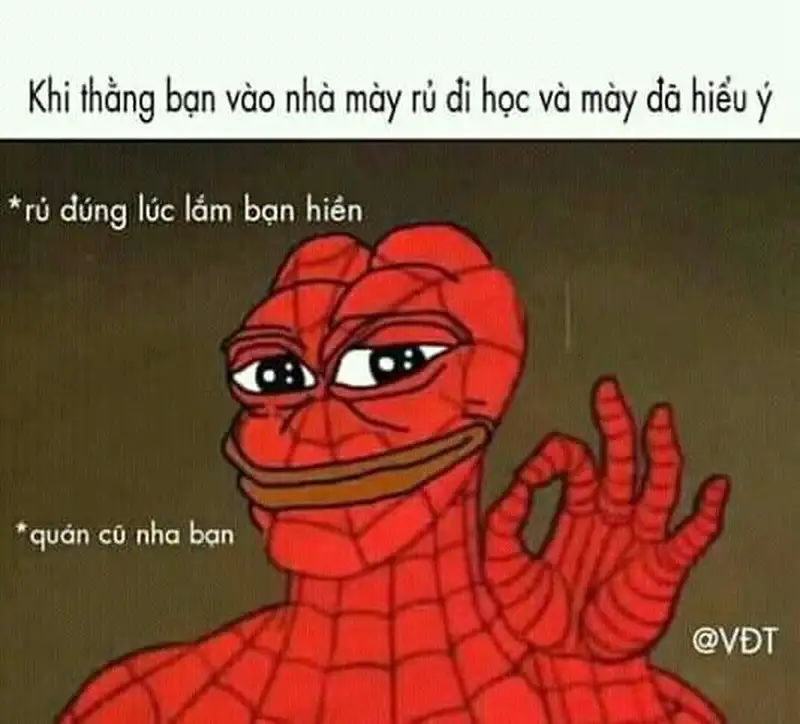 Spiderman point meme dễ thương cho những ai yêu thích