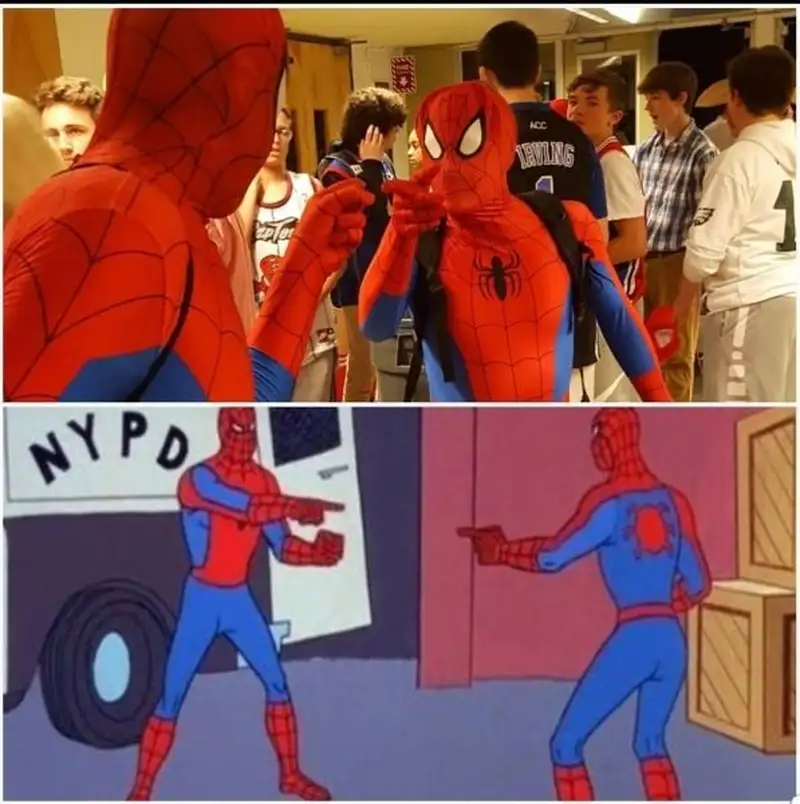 Meme spiderman há mồm khiến bạn không thể quên