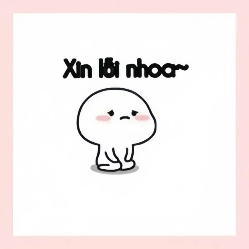 Meme xin lỗi em dễ thương giúp bạn xin lỗi một cách chân thành và đáng yêu