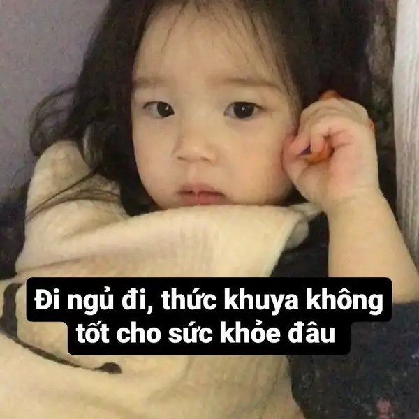 Thiếu ngủ meme thể hiện cảm giác mệt mỏi khi không đủ giấc ngủ